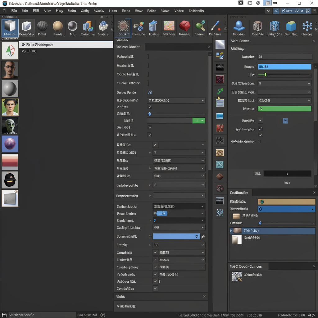 3D modellering software interface met professionele tools